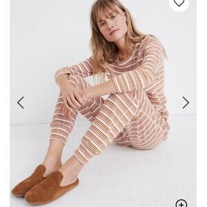 Madewell Honeycomb Kassam Stripe Pajama Sweatpants XS